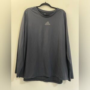 Adidas Long Sleeve Workout Tee in‎ Black - 3X